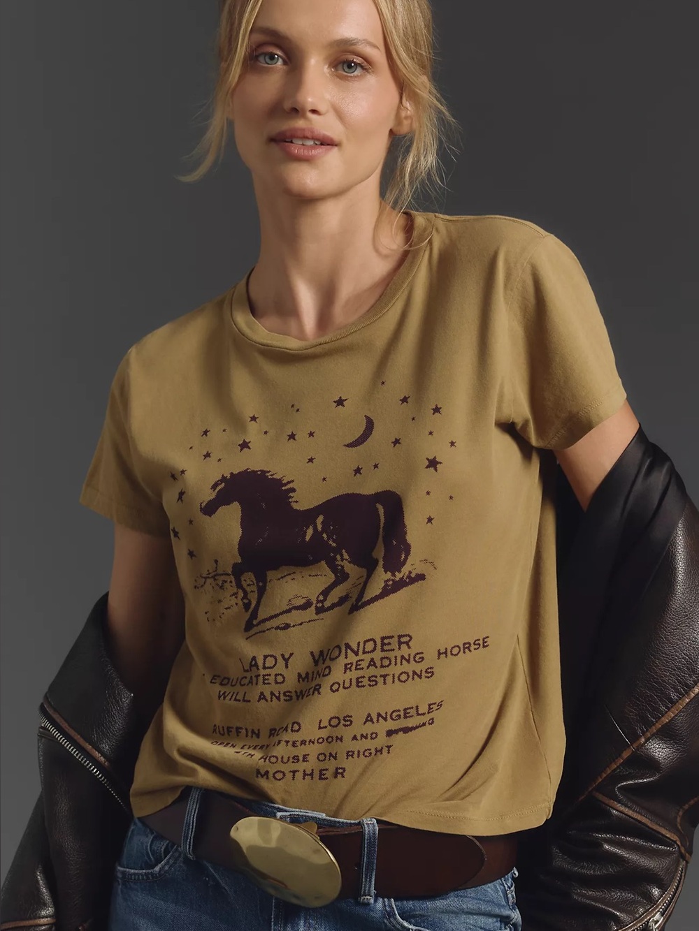 MOTHER Denim western style t-shirt like new
